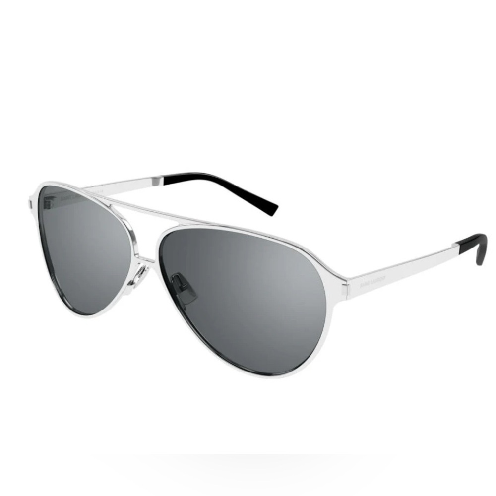 New Saint Laurent SL 734 003 62mm Silver  Sunglasses